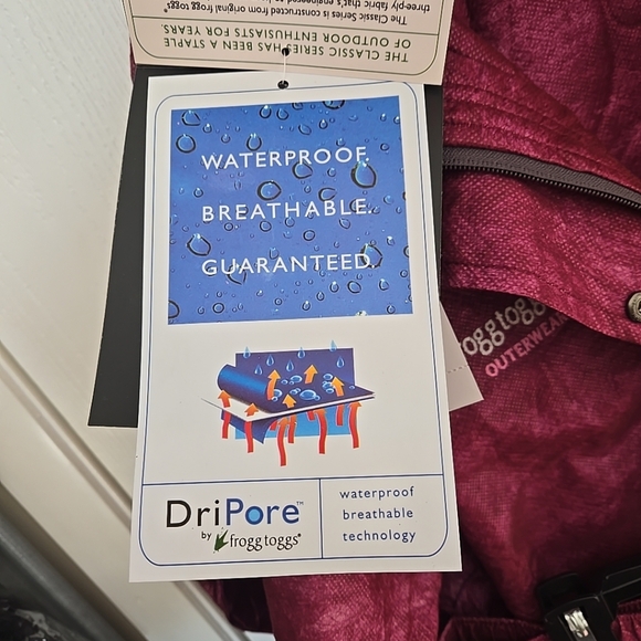 Frogg Toggs Pink Rain Suit Womens XL New - Picture 2 of 6